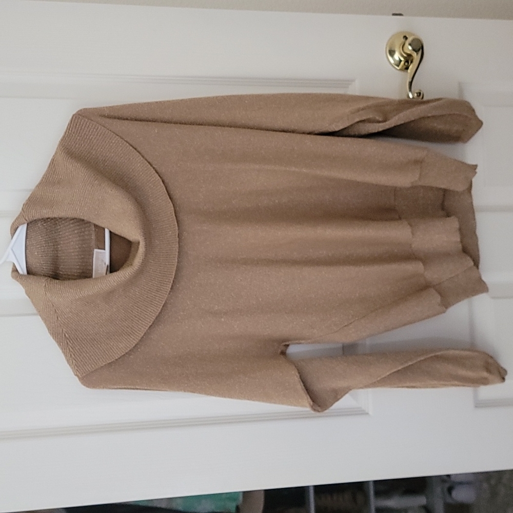 Michael Kors, Small, Tan with Gold Accents